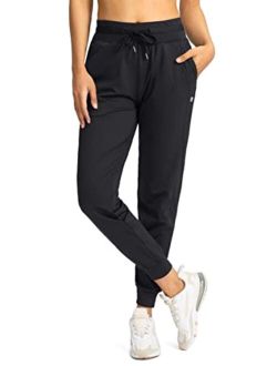 Women's Joggers Pants with Zipper Pockets High Waisted Athletic Tapered Sweatpants for Women Workout Lounge