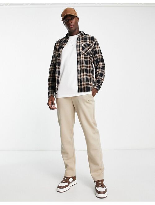 New Look check shirt in camel