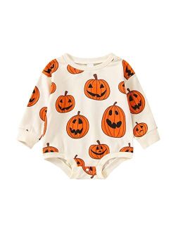Balaflyie Infant Baby Boy Girl Clothing Fall Long Sleeve Sweatshirt Romper Bodysuit Waffle Knit Onesie Outfit Cute Clothes