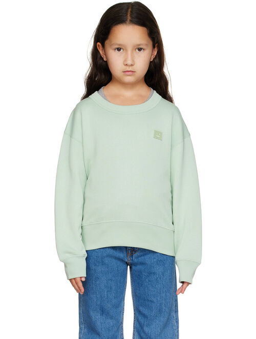 ACNE STUDIOS Kids Green Patch Sweatshirt