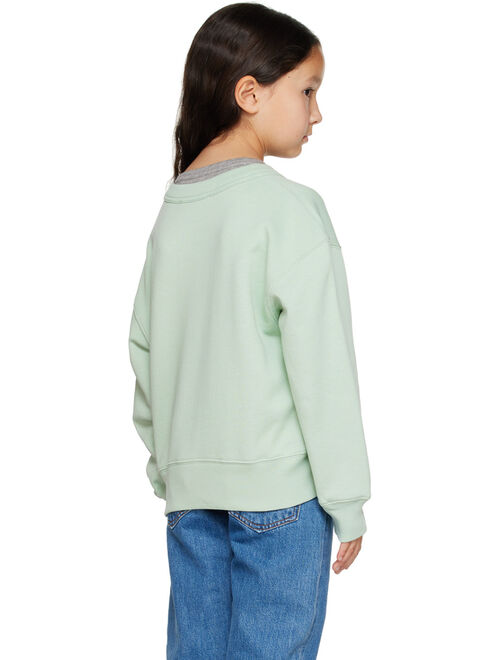 ACNE STUDIOS Kids Green Patch Sweatshirt