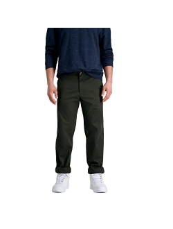 Men's Life Khaki Comfort Flat Front Slim Fit Chino Pant