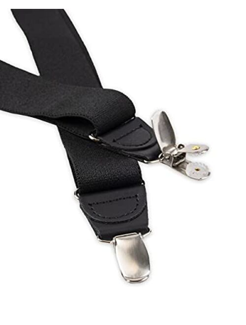 Haggar mens Y-back Adjustable Clip Suspender