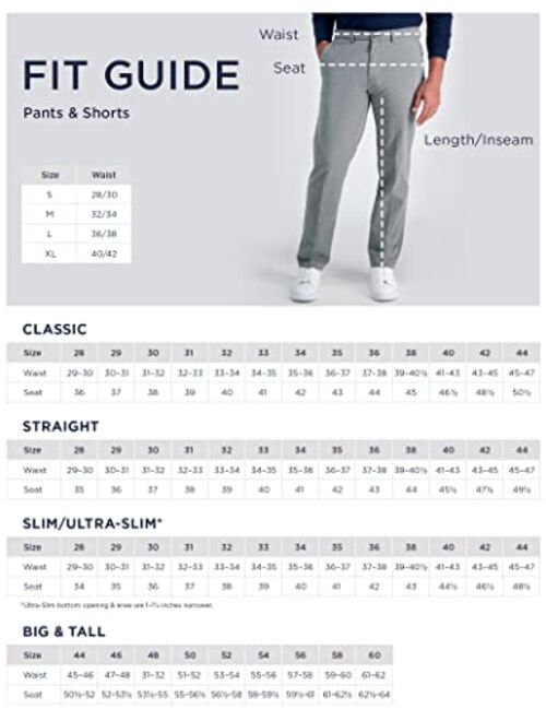 Haggar Men's The Active Series Performance Straight Fit Pant Regular and Big & Tall Sizes
