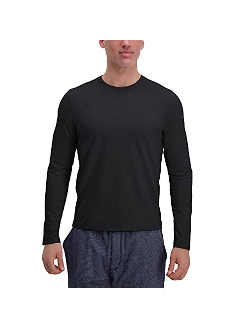 Haggar Men's Comfort Tee Shirt Long Sleeve and Short Sleeve Styles