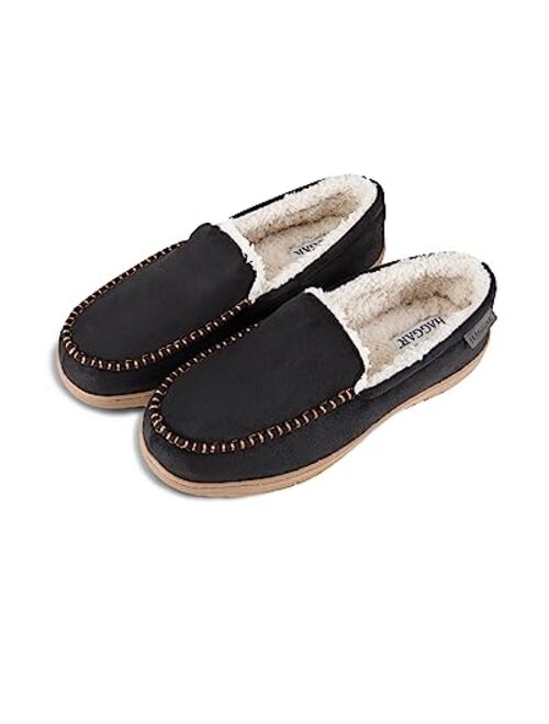 Haggar Men's Venetian Slipper Indoor/Outdoor House Shoe with Memory Foam Comfort