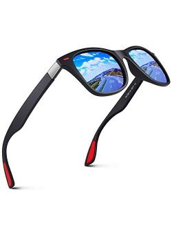 GQUEEN Polarized Sunglasses Men Womens,Flexible TR90 Frame,for Driving Fishing Cycling Hiking Golf Sports UV400 Protection
