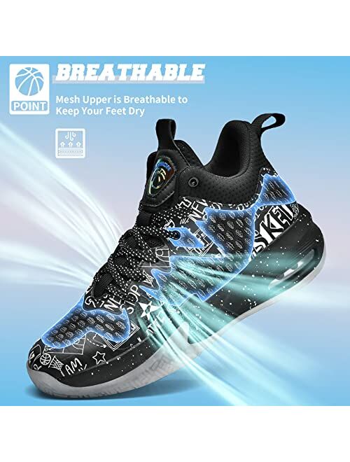 ASHION Boys Girls Shoes Sneakers Kids Shoes Boy's Running Shoes for Kids Basketball Shoes Tennis Shoes Non-Slip Sneakers