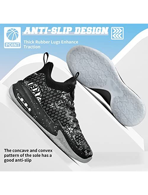 ASHION Boys Girls Shoes Sneakers Kids Shoes Boy's Running Shoes for Kids Basketball Shoes Tennis Shoes Non-Slip Sneakers