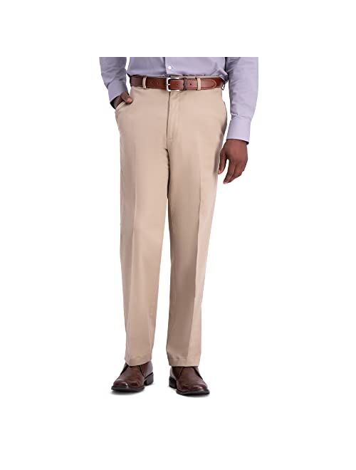 Haggar Men's Work to Weekend Classic Fit Flat Front & Pleat Regular and Big and Tall Sizes