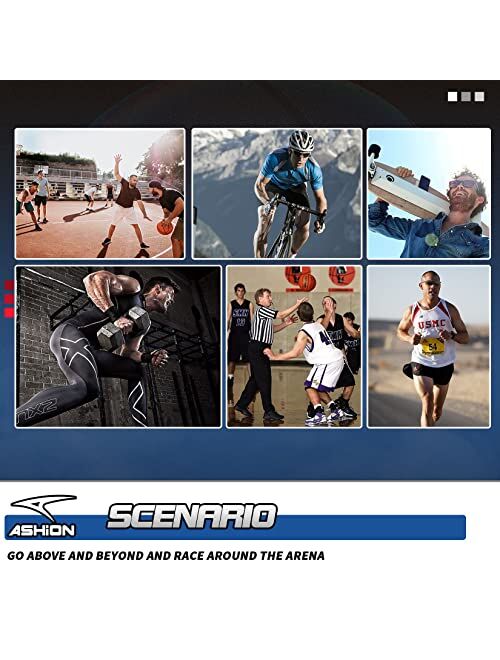 ASHION Men's Shoes Fashion Sneakers Breathable Running Shoes Mens Arch Support Basketball Shoes Non Slip Sport Shoes