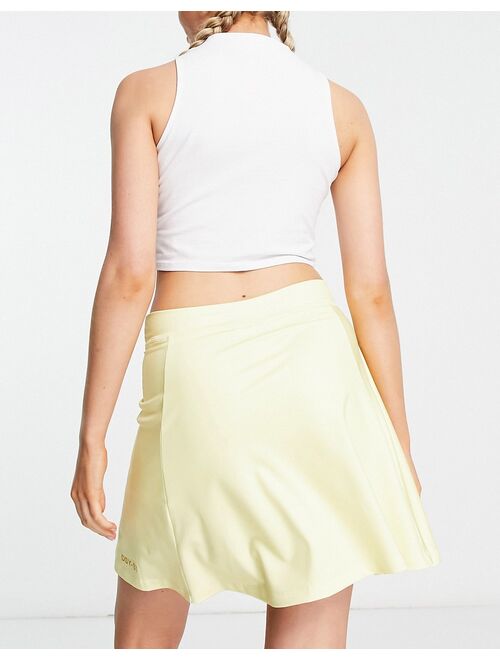 Daisy Street Active tennis skirt in lemon