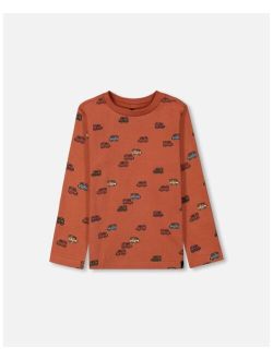 Boy Jersey T-Shirt Dusty Orange - Toddler|Child