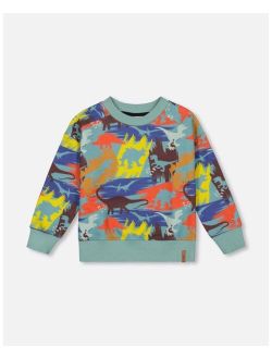 Boy Printed Sweatshirt Sea Pine Dino Print - Toddler|Child