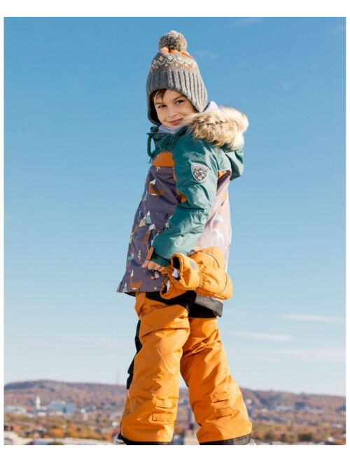 DEUX PAR DEUX Boy Two Piece Snowsuit Glazed Ginger With Fox Print - Child