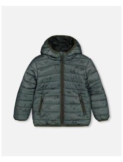 Boy Quilted Transition Jacket Green - Toddler|Child