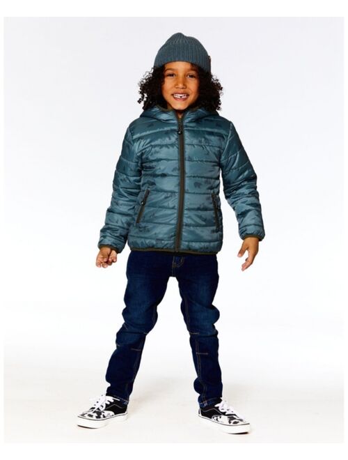 DEUX PAR DEUX Boy Quilted Transition Jacket Green - Toddler|Child