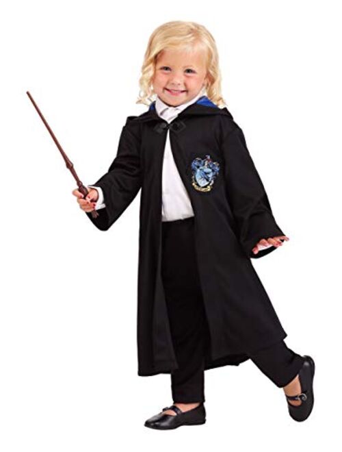 Fun Costumes Deluxe Toddler Harry Potter Ravenclaw Robe, Ravenclaw Robe, Hooded Wizard Robe for Halloween & Cosplay