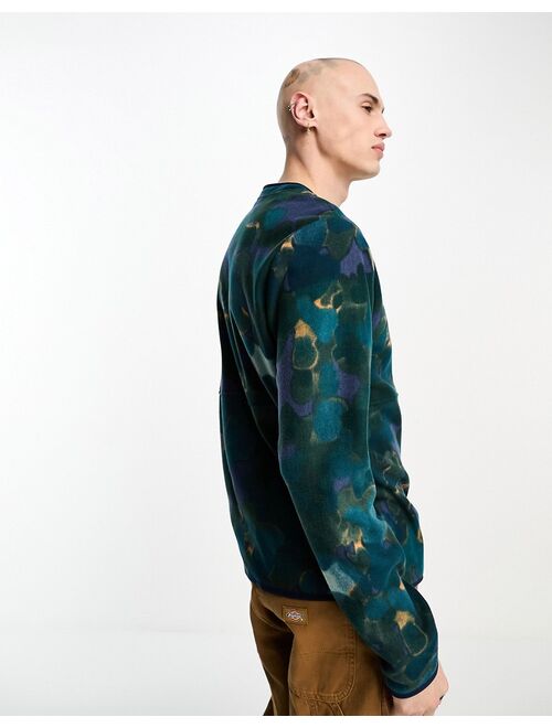 The North Face polartec sweatshirt in camo print