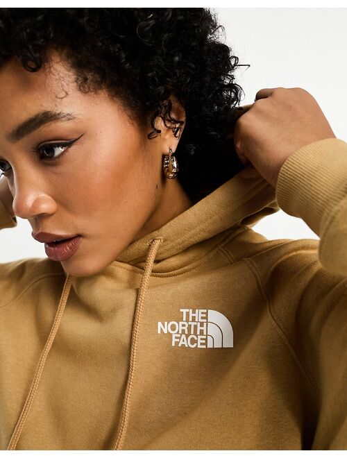 The North Face NSE Box hoodie in monogram beige