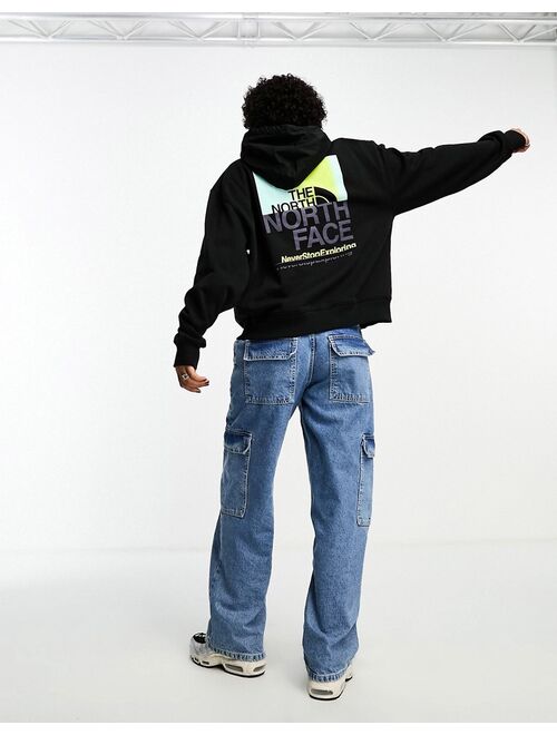 The North Face Coordinates back print hoodie in black