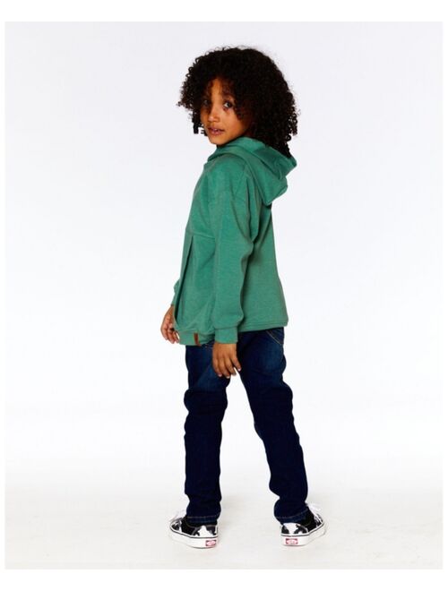 DEUX PAR DEUX Boy Brushed Jersey Hooded Top Ivy Green - Toddler|Child