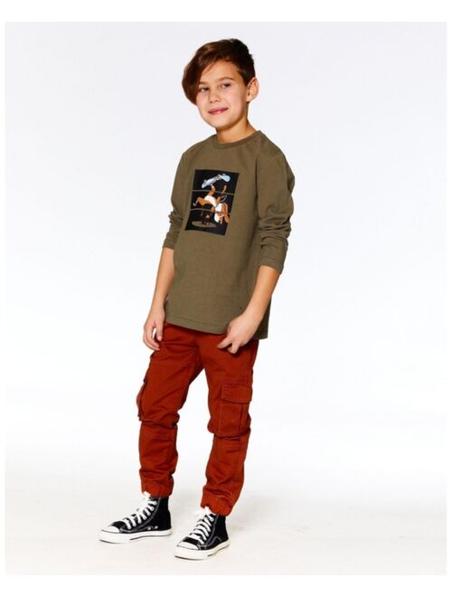 DEUX PAR DEUX Boy Jersey T-Shirt With Print Grape Leaf - Toddler|Child