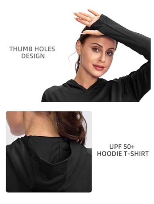G Gradual Women's UPF 50+ Sun Protection Shirt Long Sleeve Lightweight Hoodie UV Shirts for Women Hiking Fishing Outdoor