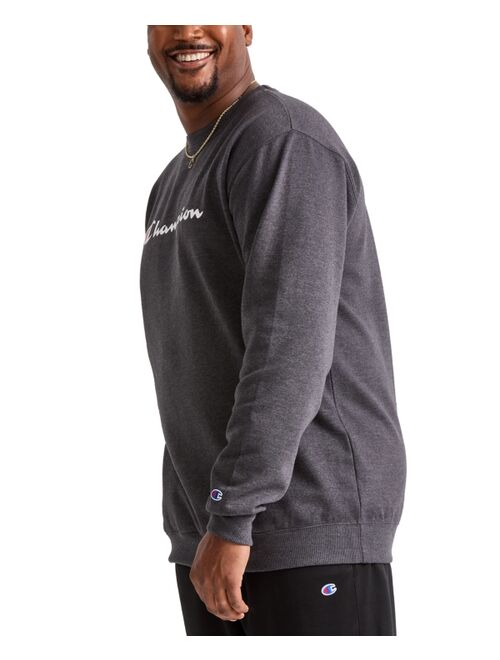 CHAMPION Men's Big & Tall Powerblend Logo Graphic Fleece Sweatshirt
