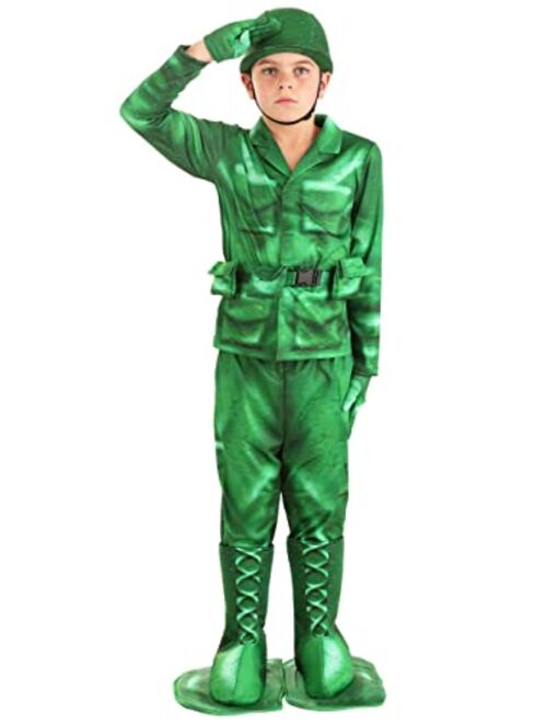 Fun Costumes Plastic Army Man Costume for Kids
