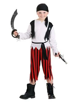 Kid's Buccaneer Classic Pirate Costume for Boys, For Pirate Adventure Themed Parties, Dress Up & Halloween
