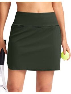 High Waisted Tennis Skirt Golf Skirt Zipper Pockets Athlethic Skorts Skirts for Women Running Workout