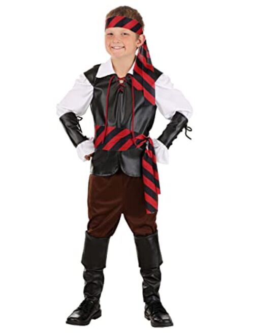 Fun Costumes Kid's Buccaneer Budget Pirate Costume for Boys, For Adventurous Pirate Theme Parties, Cosplay & Halloween