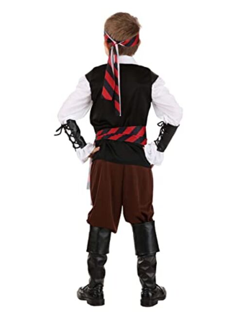 Fun Costumes Kid's Buccaneer Budget Pirate Costume for Boys, For Adventurous Pirate Theme Parties, Cosplay & Halloween