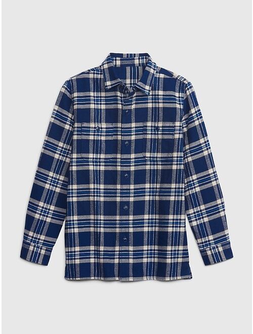 Gap Kids 100% Organic Cotton Flannel Shirt