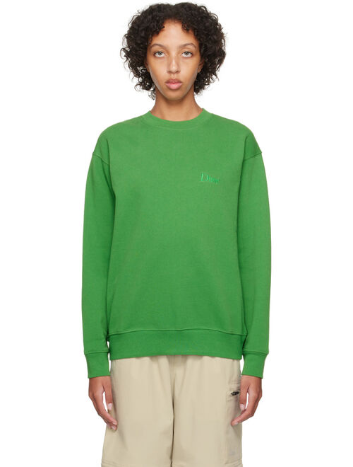 DIME Green Embroidered Sweatshirt