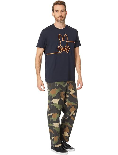 Psycho Bunny Chester Embroidered Graphic Tee