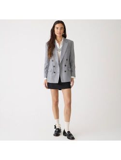 Collection relaxed double-breasted blazer in drapey wool blend