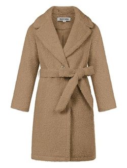 Girls Cute Dress Coat Girls Warm Winter Coat for 5-12Y