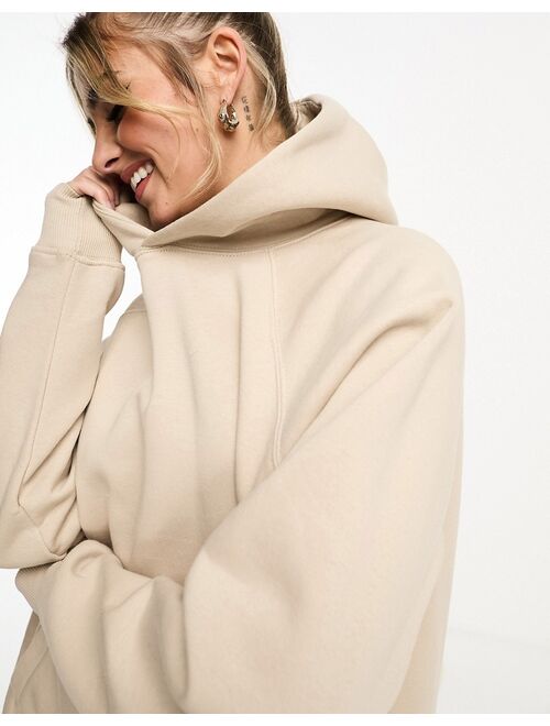 Pull&Bear oversized hoodie in sand