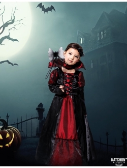 KatchOn, Halloween Vampire Costume for Girls - Royal Vampire Girl Costume Kids | Halloween Dracula Costume for Girls