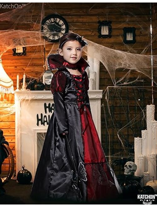 KatchOn, Halloween Vampire Costume for Girls - Royal Vampire Girl Costume Kids | Halloween Dracula Costume for Girls