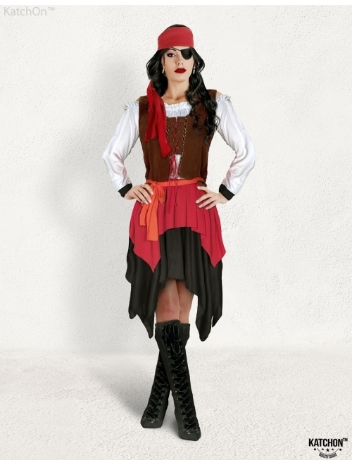 KatchOn, Halloween Womens Pirate Costume - Pirate Costume Women Dress | Adult Pirate Maiden Costume Women, Halloween Cosplay
