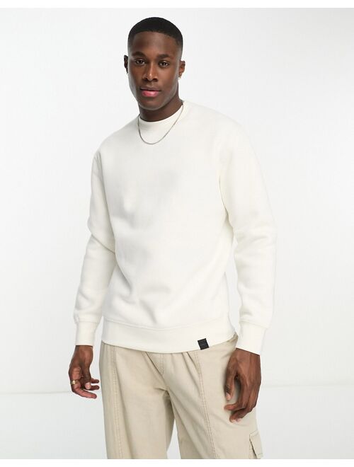 Pull&Bear basic sweatshirt in white