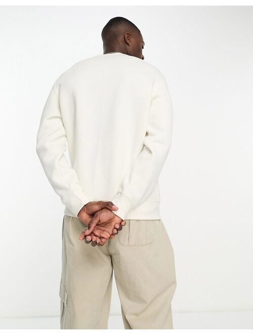Pull&Bear basic sweatshirt in white
