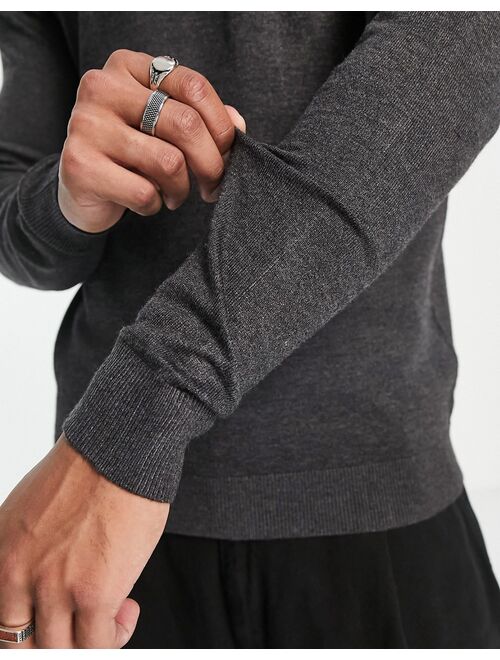 Pull&Bear relaxed fit sweater in gray