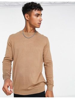relaxed fit sweater in beige