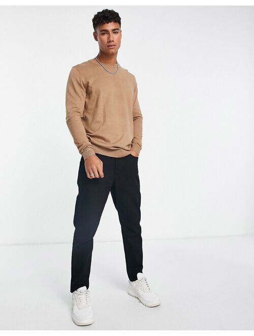 Pull&Bear relaxed fit sweater in beige