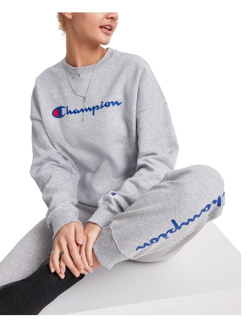 CHAMPION Women's Logo Fleece Crewneck Sweatshirt