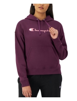 Women's Relaxed Logo Fleece Sweatshirt Hoodie